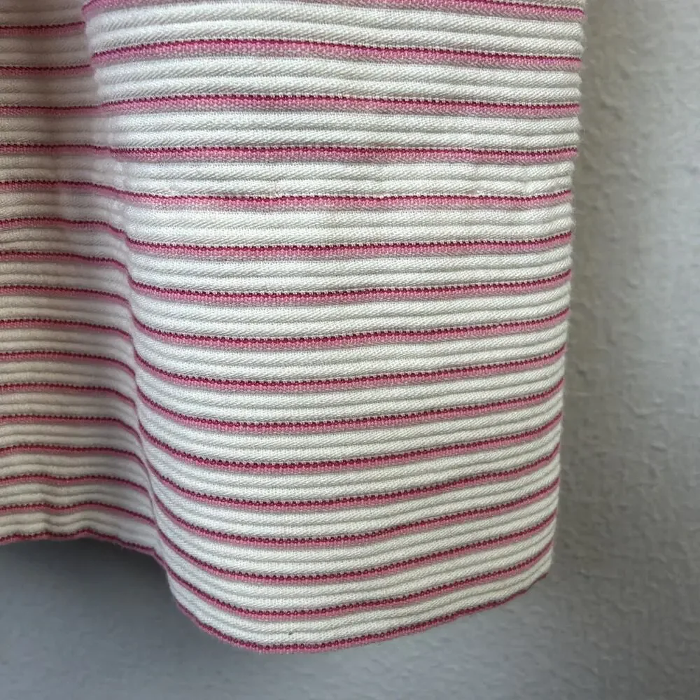 Ralph Lauren Girls 6 6x White Pink Striped Dress Easter Spring wedding guest
